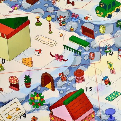 【Christmas Eve in Grindel Wald】Super Large Size 3D DIY Scene Sticker with quality envelope(42.5*30.2cm)