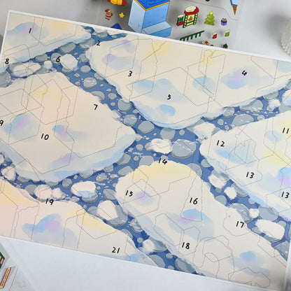 【Christmas Eve in Grindel Wald】Super Large Size 3D DIY Scene Sticker with quality envelope(42.5*30.2cm)