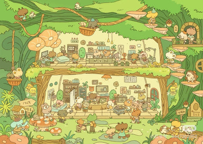 【Fantasy World】Large 3D DIY Sticker - 3 Miniature Scene Stickers (20*30.5cm)