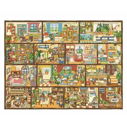 【Grid Paradise】Large3D DIY Scene Sticker (32.8*21.8cm)