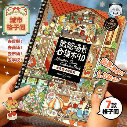 【Tiladuo9.0】Sticker book with 7 sticker scenes