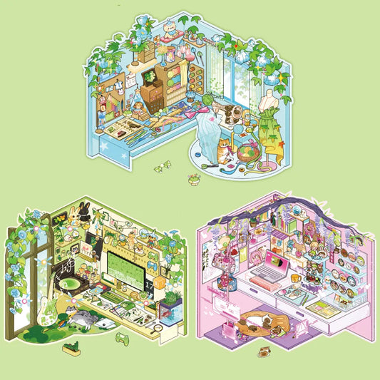 My Secret Cozy Space DIY Colorful Stickers
